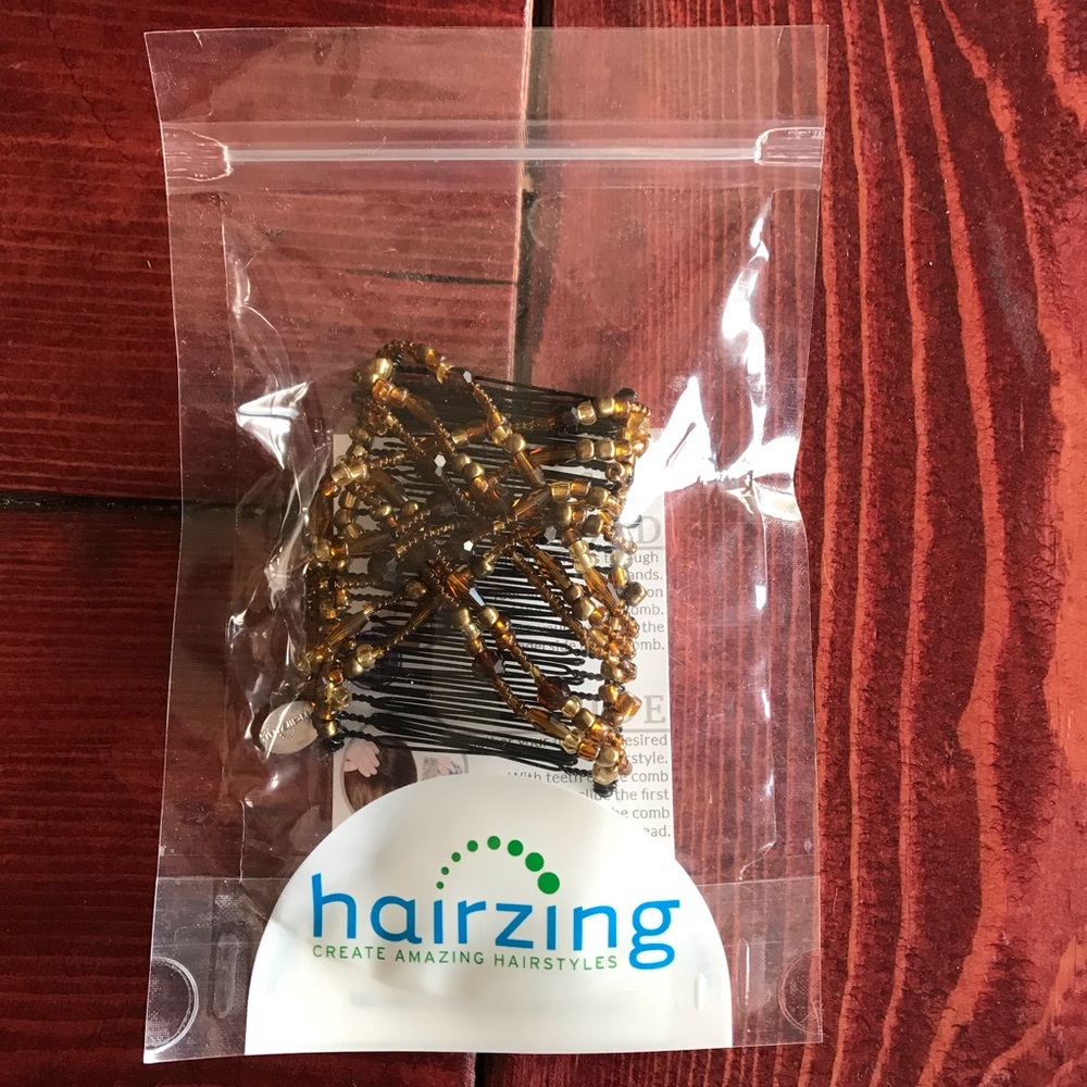 HairZing stretchable double hair comb